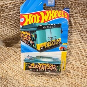 Hot Wheels Blue and Yellow Action Figure Playset